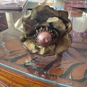 Romance Signed Ollipop Cuff Bracelet